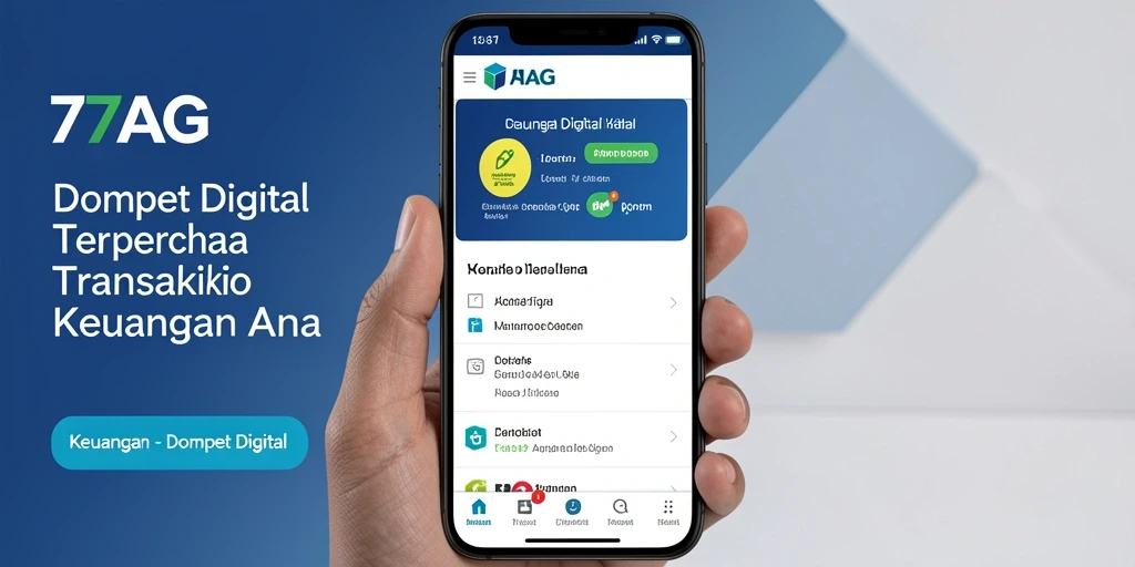 Antarmuka pengguna aplikasi 77AG yang modern dan fungsional.