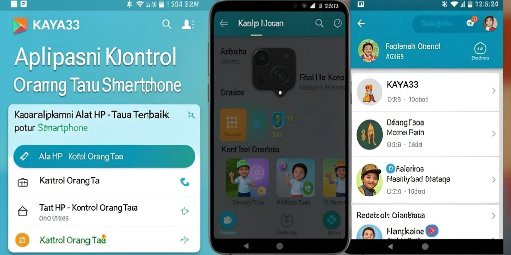Antarmuka aplikasi KAYA33 yang intuitif untuk kontrol orang tua.