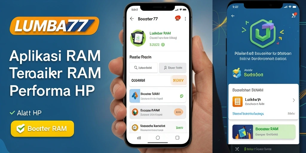 Antarmuka LUMBA77 menunjukkan fitur optimasi RAM yang efektif.