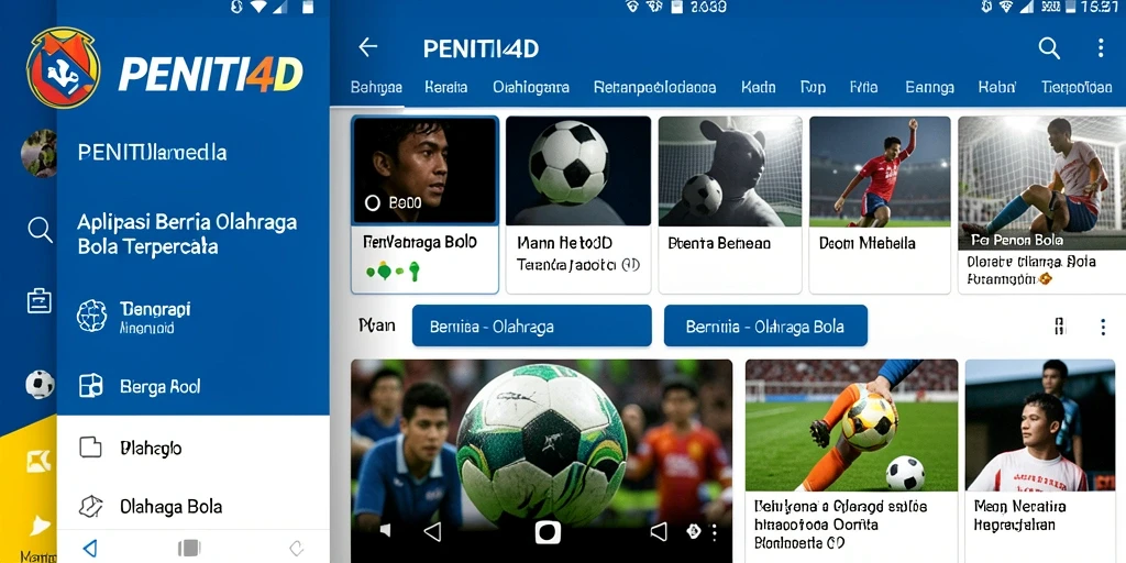 Antarmuka aplikasi PENITI4D yang informatif dan mudah dinavigasi.