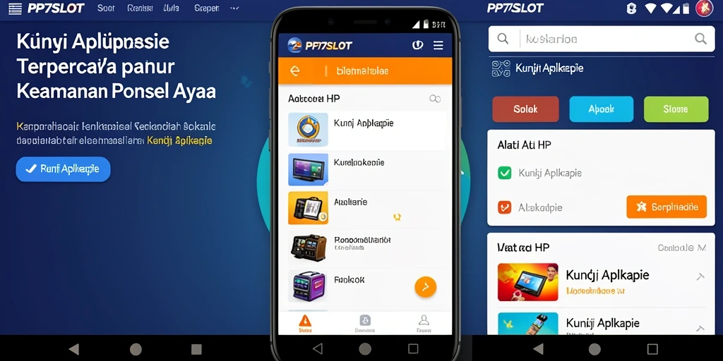 Tampilan antarmuka aplikasi Kunci Aplikasi PP7SLOT yang modern dan simpel.