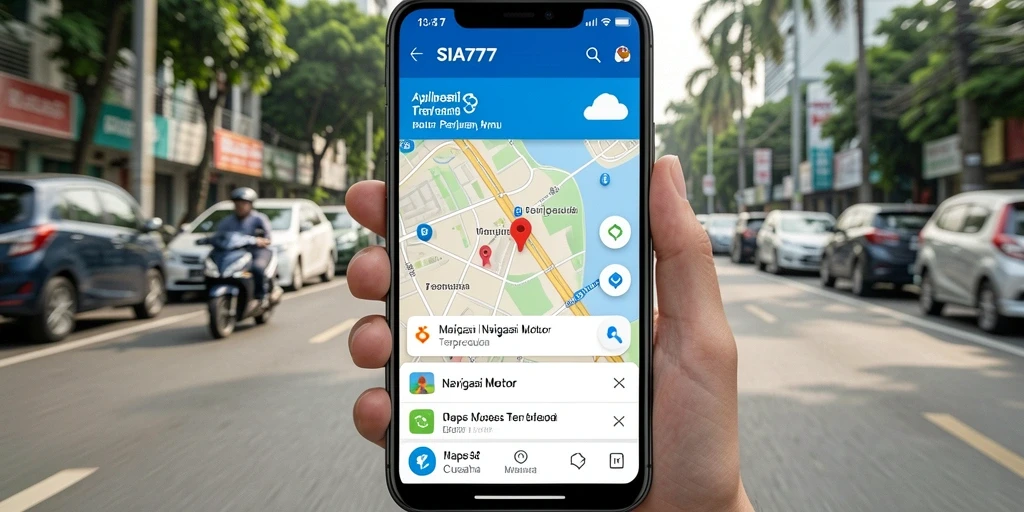 Antarmuka SIA777 yang sederhana dan efisien untuk navigasi motor.