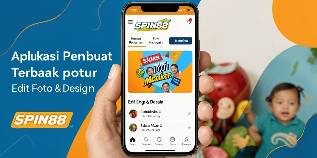 Antarmuka sederhana SPIN88 untuk desain logo yang menarik.